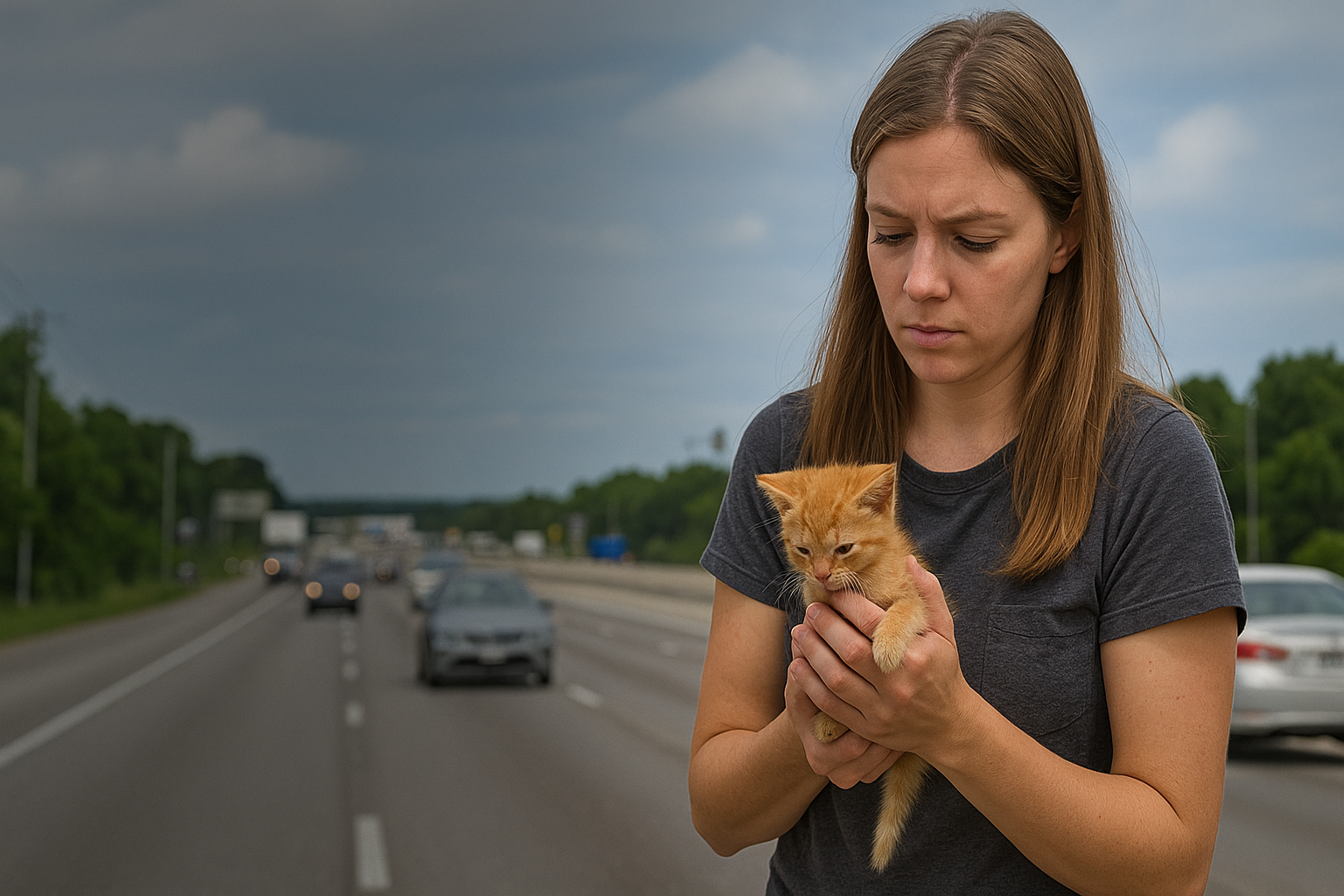 She Risked Her Life on a Texas Highway to Save a Dying Kitten - What This Foster Cat Did Next Will Shock You!